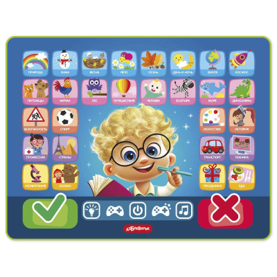 Развивающая игрушка Планшетик Маленький эксперт Азбукварик 3350 01